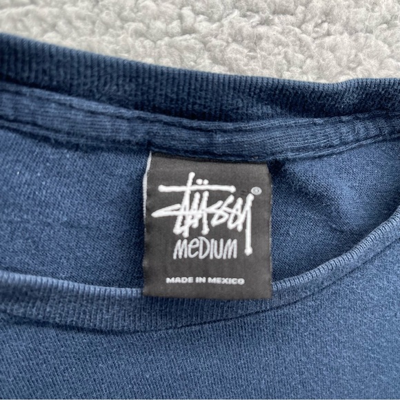 Stussy Liberty City T-shirt Navy Size M - Picture 3 of 6